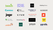 Logos of agencies in the B Corp Agency Alliance, a collective of values-led marketing, communications and creative agencies